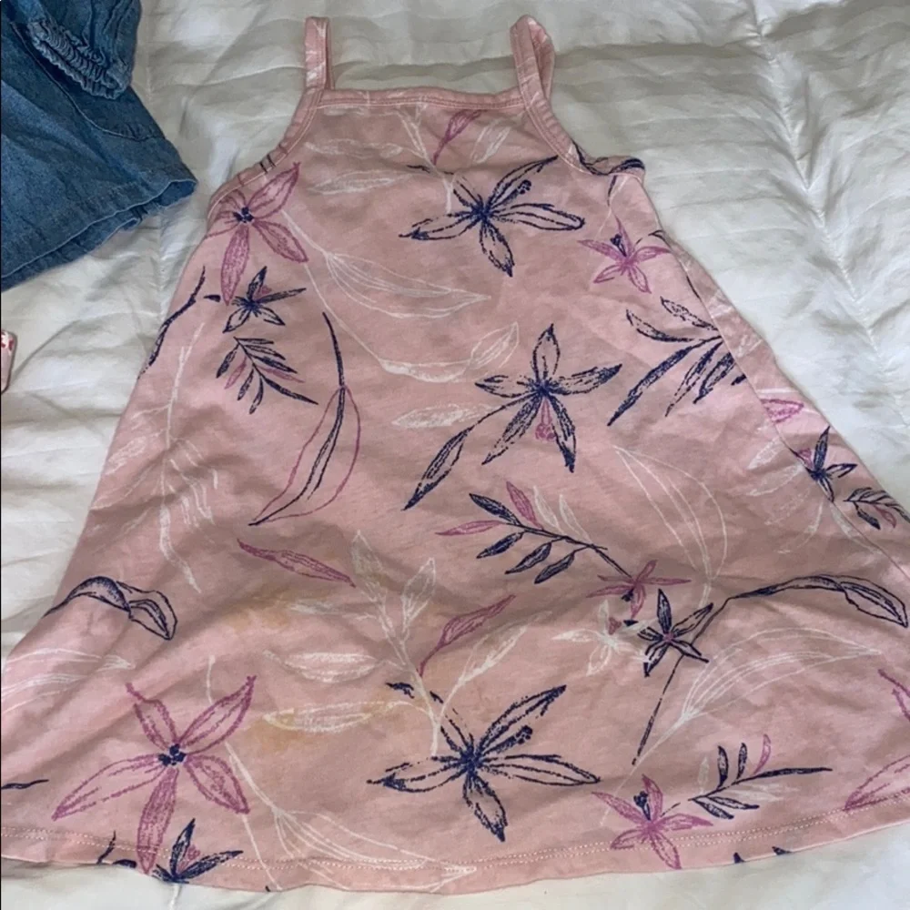 Bundle Carter’s floral leggings w/ longsleeve Jean like top and Old Navy dress